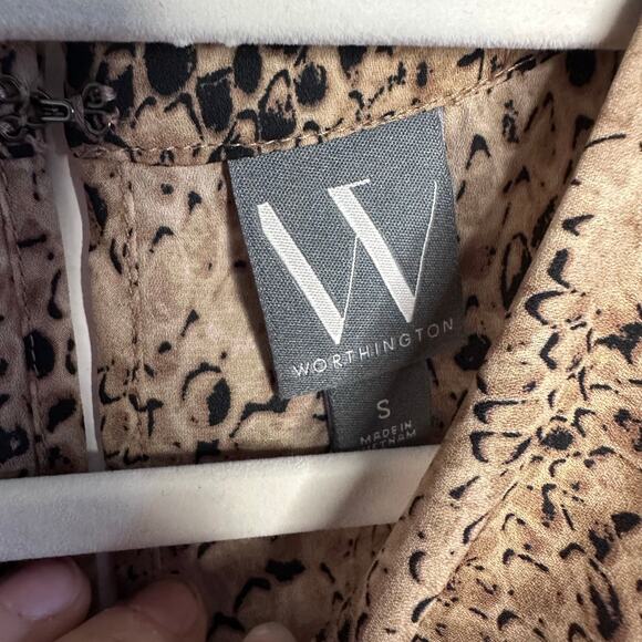 Womans worthington snake print sleeveless blouse size small - Picture 6 of 6